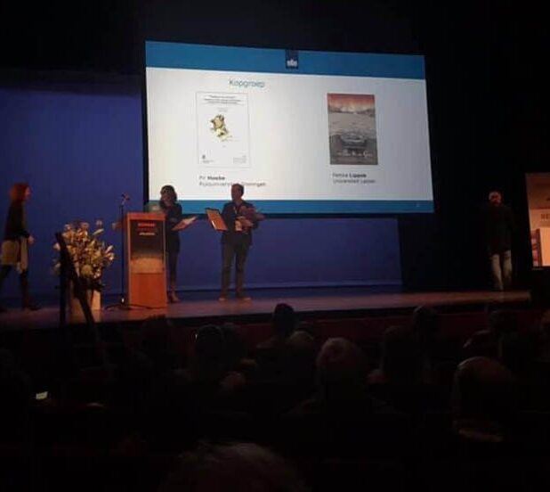 Uitreiking van de W.A. van Es-prijs 2019 aan Pir Hoebe en Femke Lippok