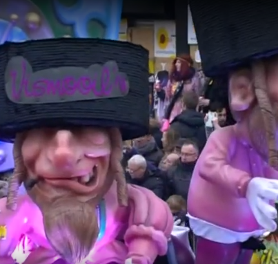 De praalwagen van carnavalsgroep Vismooijlen waar commotie over ontstond