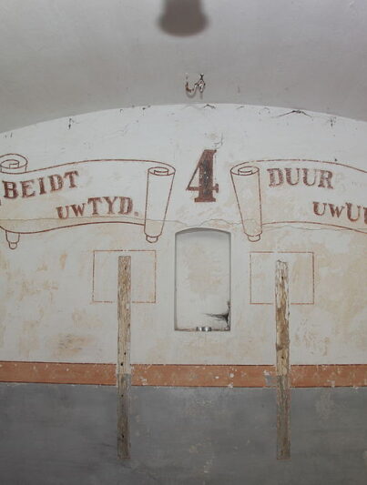 Eén van de muurschilderingen in het Fort benoorden Spaarndam