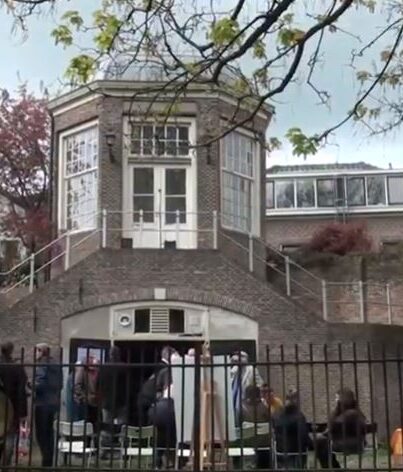 De theekoepel langs het Wallenpad in Wageningen