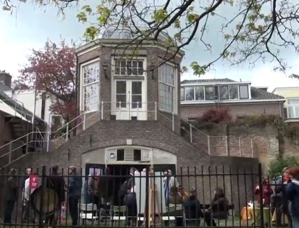 De theekoepel langs het Wallenpad in Wageningen
