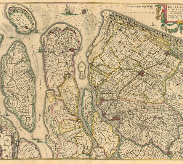 Historische kaart van Zeeland