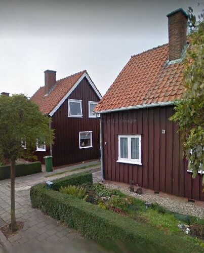 Geschenkwoningen aan de Koning Haakonstraat in Stavenisse, Zeeland.