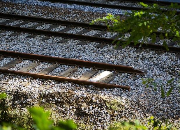 Referentiebeeld. Treinspoor.
