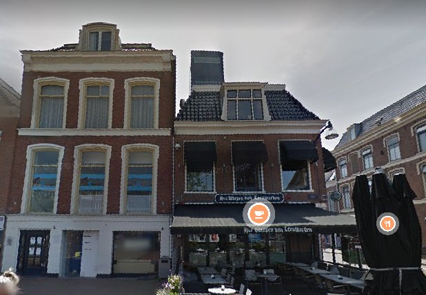 Links: Zaailand 94 Leeuwarden, hier werden de plafonds ontdekt.