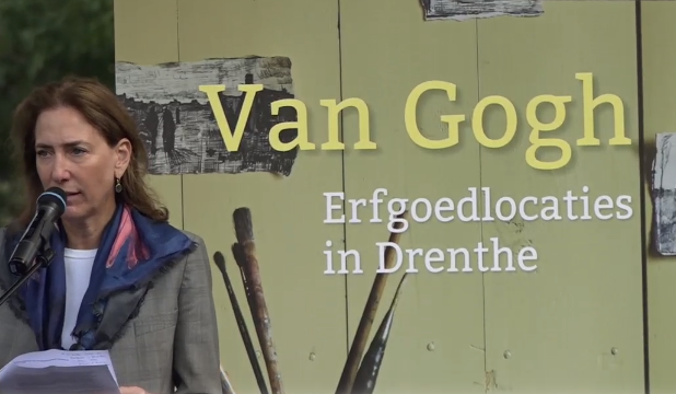 Directeur Van Gogh Museum Amsterdam bij presentatie van het onderzoek in Zweeloo.