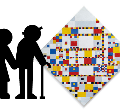 Victorie Boogie Woogie van Piet Mondriaan