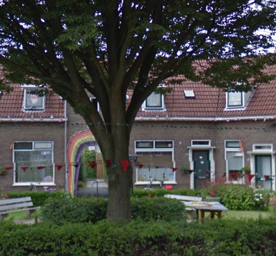 Arbeidershuizen aan de Julianastraat in Wageningen