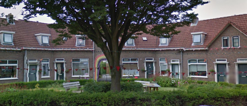 Arbeidershuizen aan de Julianastraat in Wageningen
