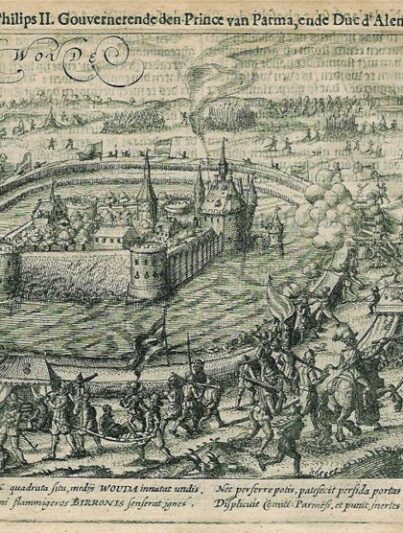 Kasteel van Wouw in 1583.