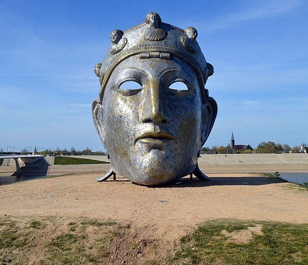 Replica Romeins Ruitermasker bij Nijmegen