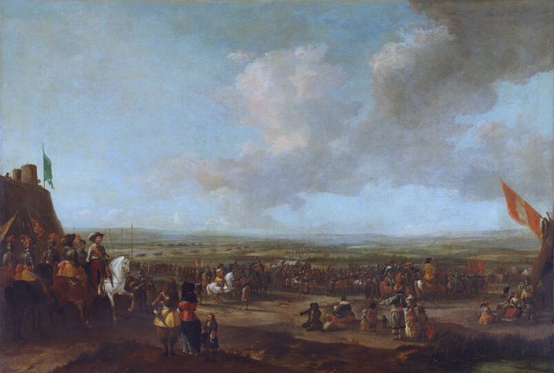 Referentiebeeld. Frederik Hendrik bij het Beleg van Maastricht