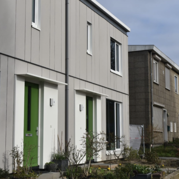 Nieuwbouw naast oudbouw in Jerusalem, Nijmegen: