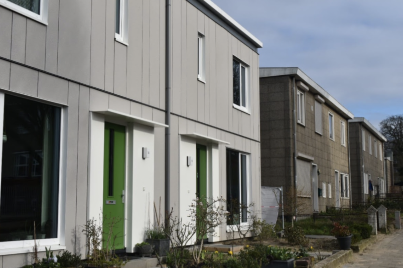 Nieuwbouw naast oudbouw in Jerusalem, Nijmegen: