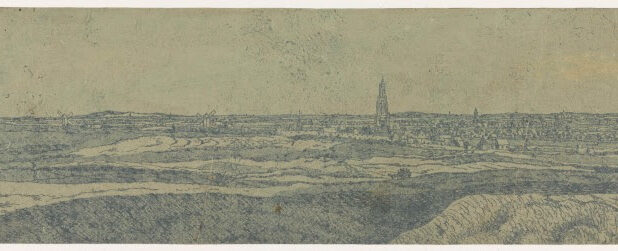 Hercules Segers, Gezicht op Rhenen vanuit het oosten (spiegelbeeldig), ca. 1625-1630, Rijksmuseum, Amsterdam